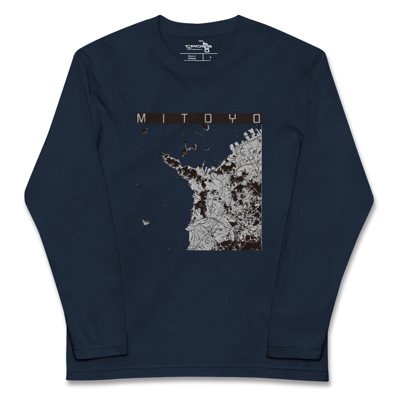 【三豊(香川県)】地図柄ロングスリーブTシャツ