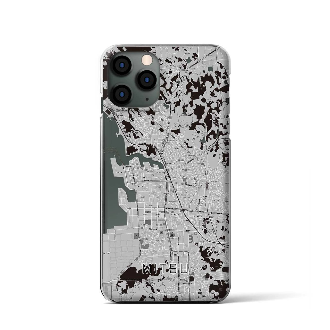 【三津(愛媛県)】地図柄iPhoneケース(クリアタイプ)