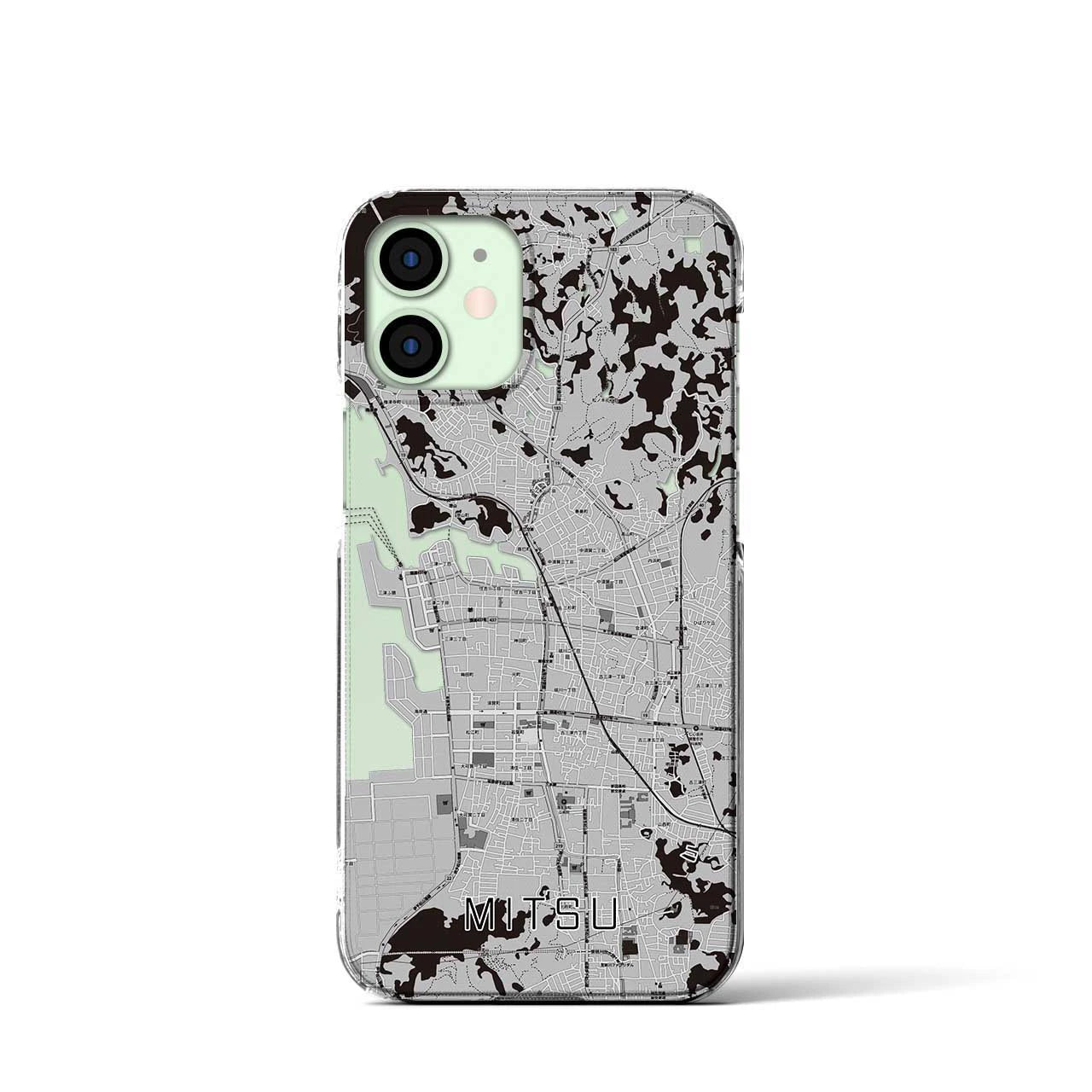 【三津(愛媛県)】地図柄iPhoneケース(クリアタイプ)