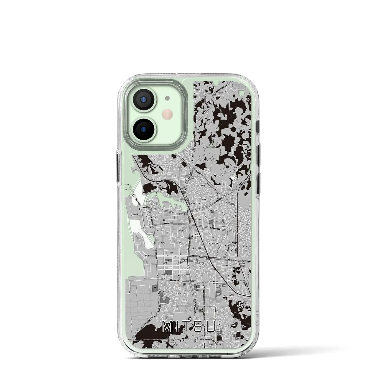 【三津(愛媛県)】地図柄iPhoneケース(MagSafeタイプ)