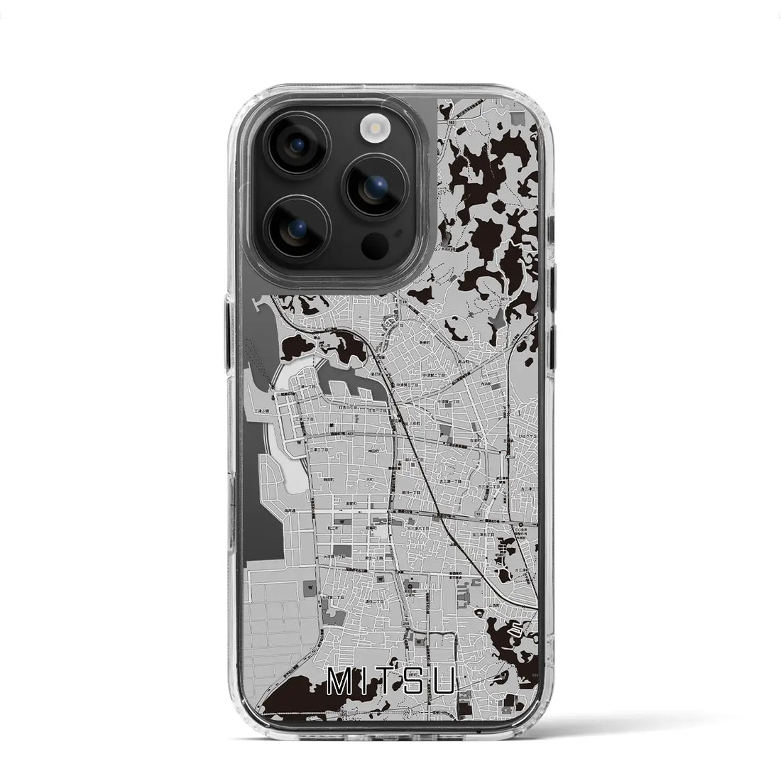 【三津(愛媛県)】地図柄iPhoneケース(MagSafeタイプ)