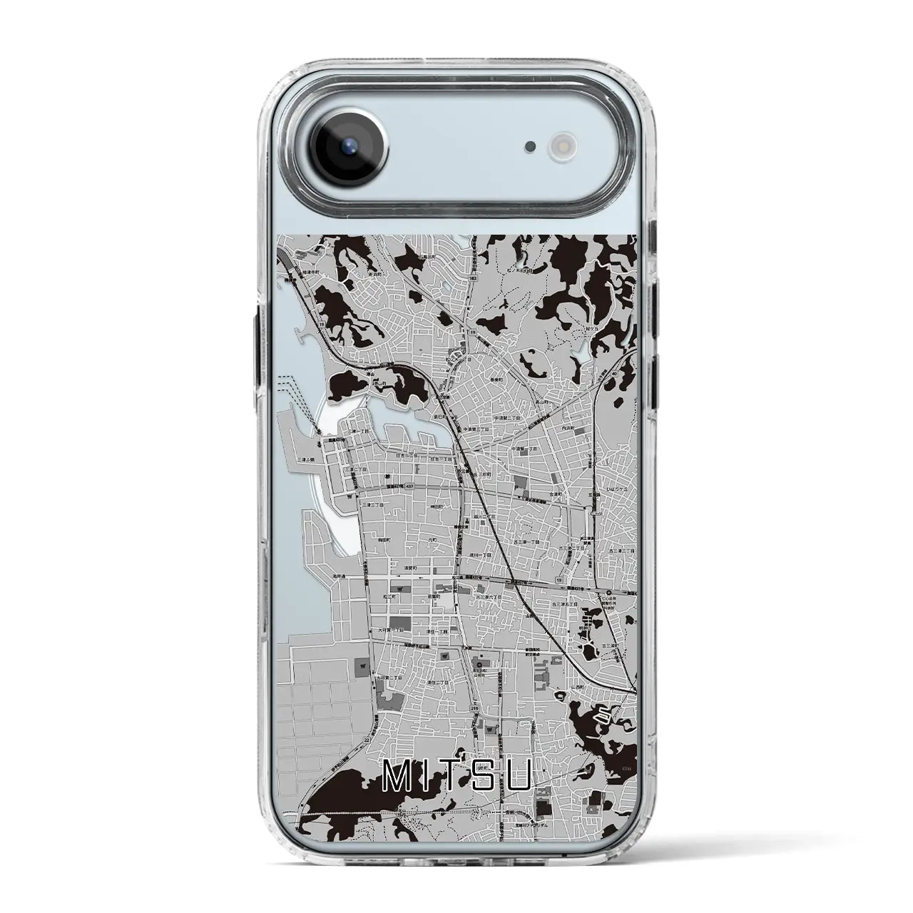 【三津(愛媛県)】地図柄iPhoneケース(MagSafeタイプ)