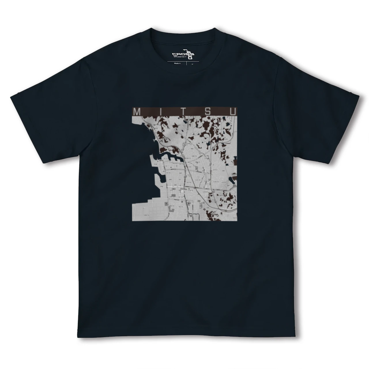 【三津(愛媛県)】地図柄ヘビーウェイトTシャツ