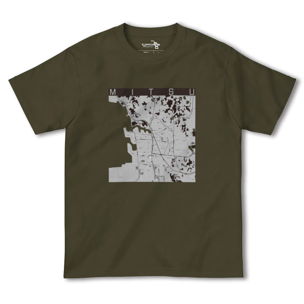 【三津(愛媛県)】地図柄ヘビーウェイトTシャツ