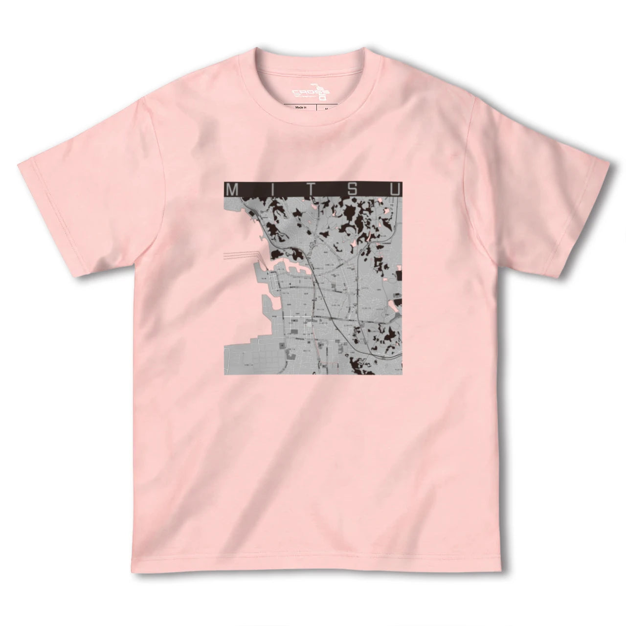 【三津(愛媛県)】地図柄ヘビーウェイトTシャツ