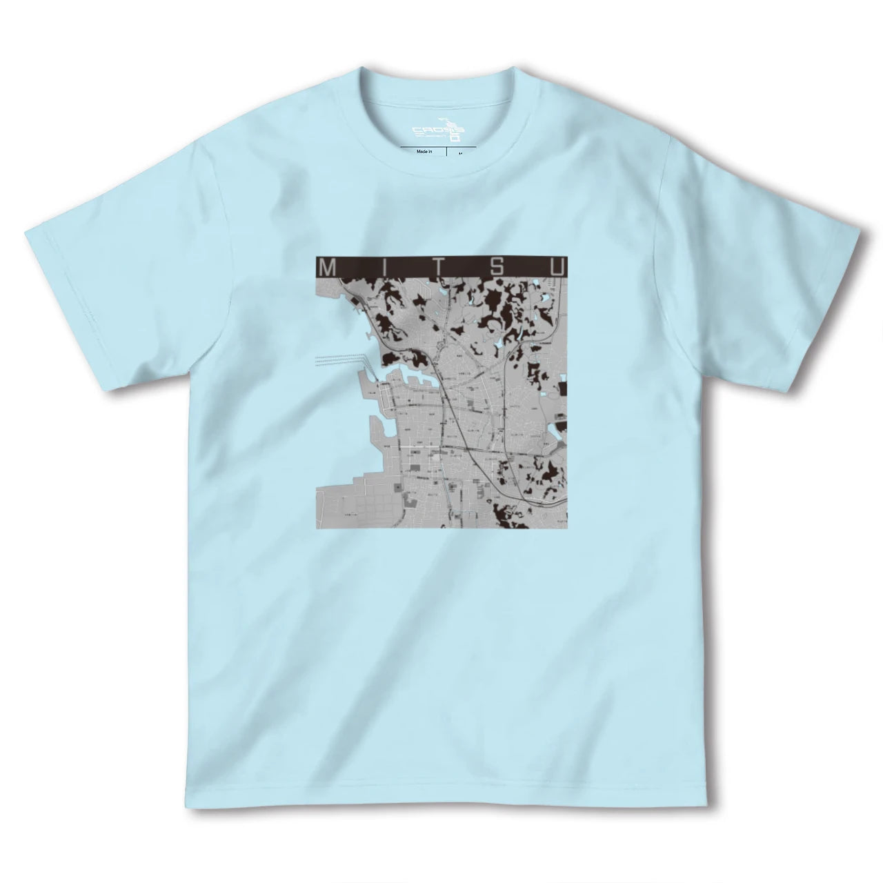 【三津(愛媛県)】地図柄ヘビーウェイトTシャツ
