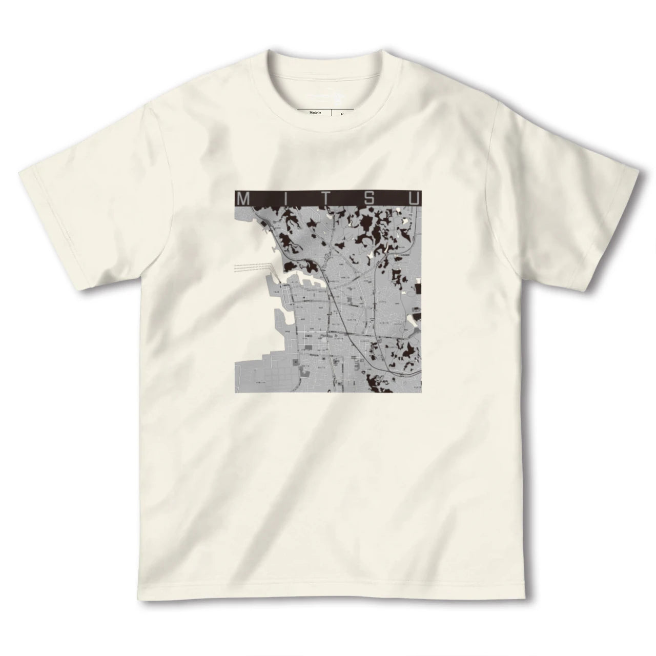 【三津(愛媛県)】地図柄ヘビーウェイトTシャツ