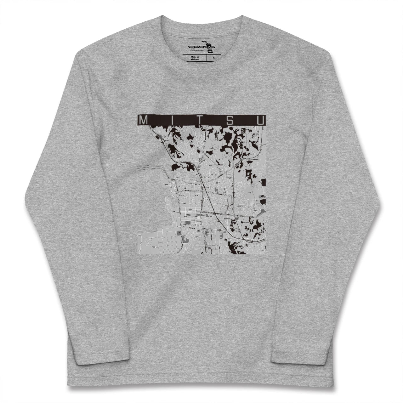 【三津(愛媛県)】地図柄ロングスリーブTシャツ