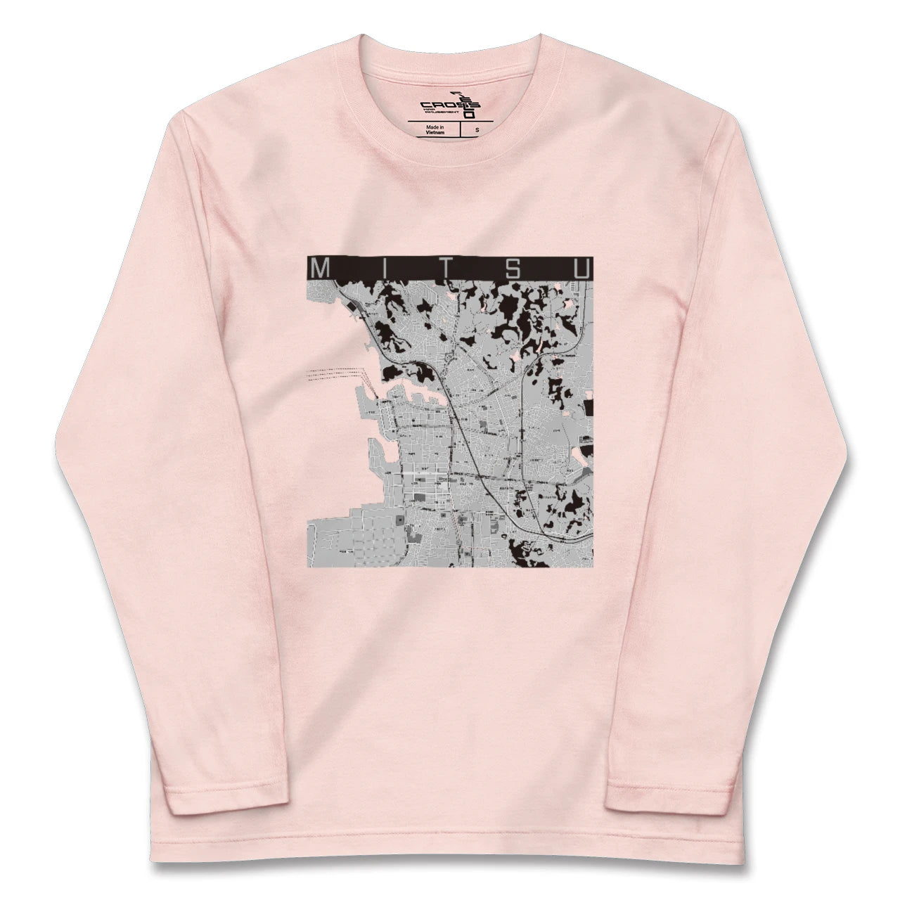 【三津(愛媛県)】地図柄ロングスリーブTシャツ