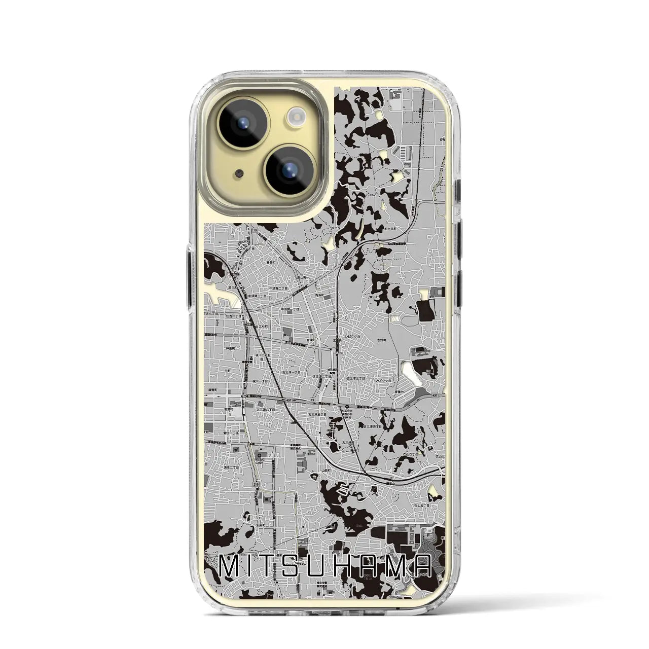 【三津浜(愛媛県)】地図柄iPhoneケース(MagSafeタイプ)