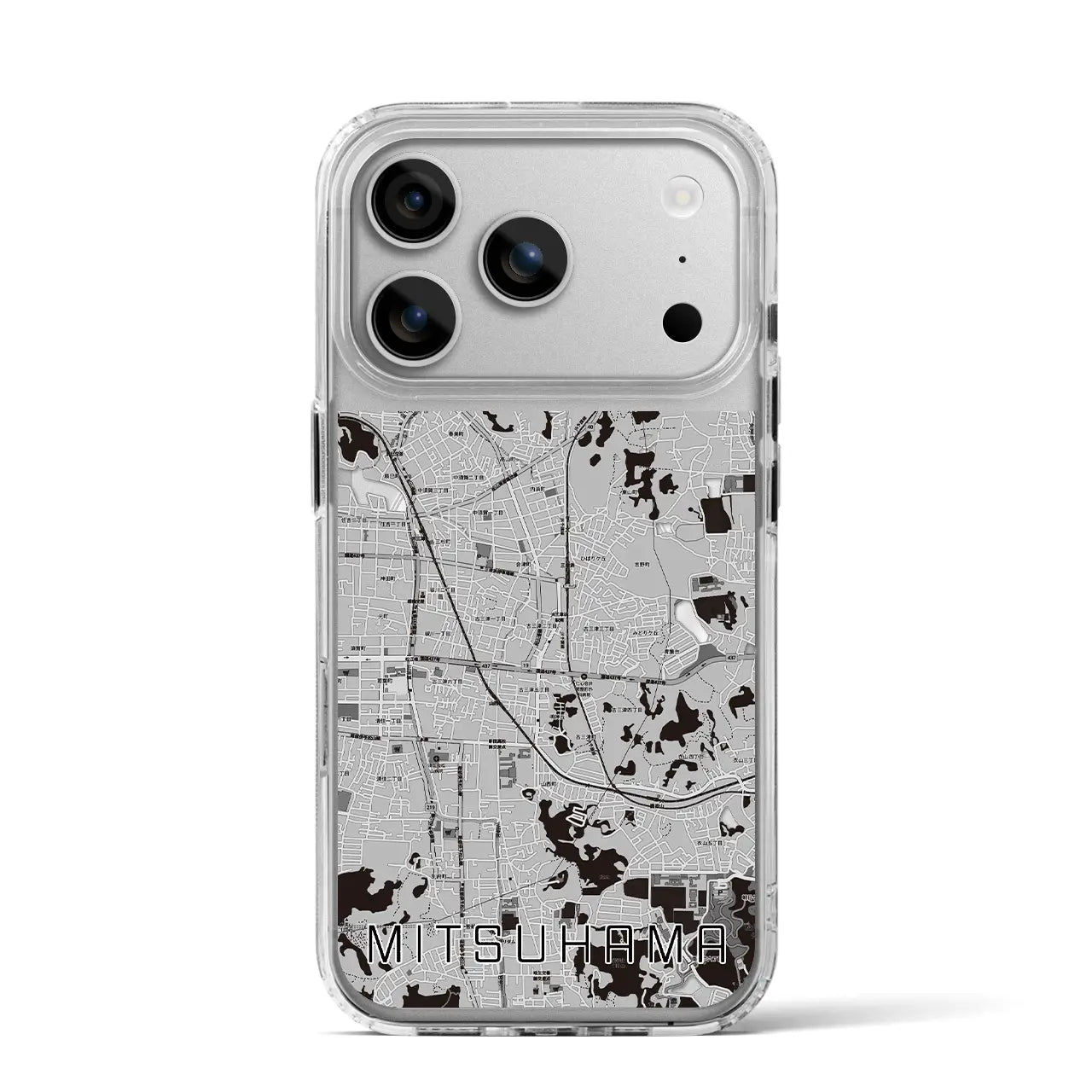 【三津浜(愛媛県)】地図柄iPhoneケース(MagSafeタイプ)