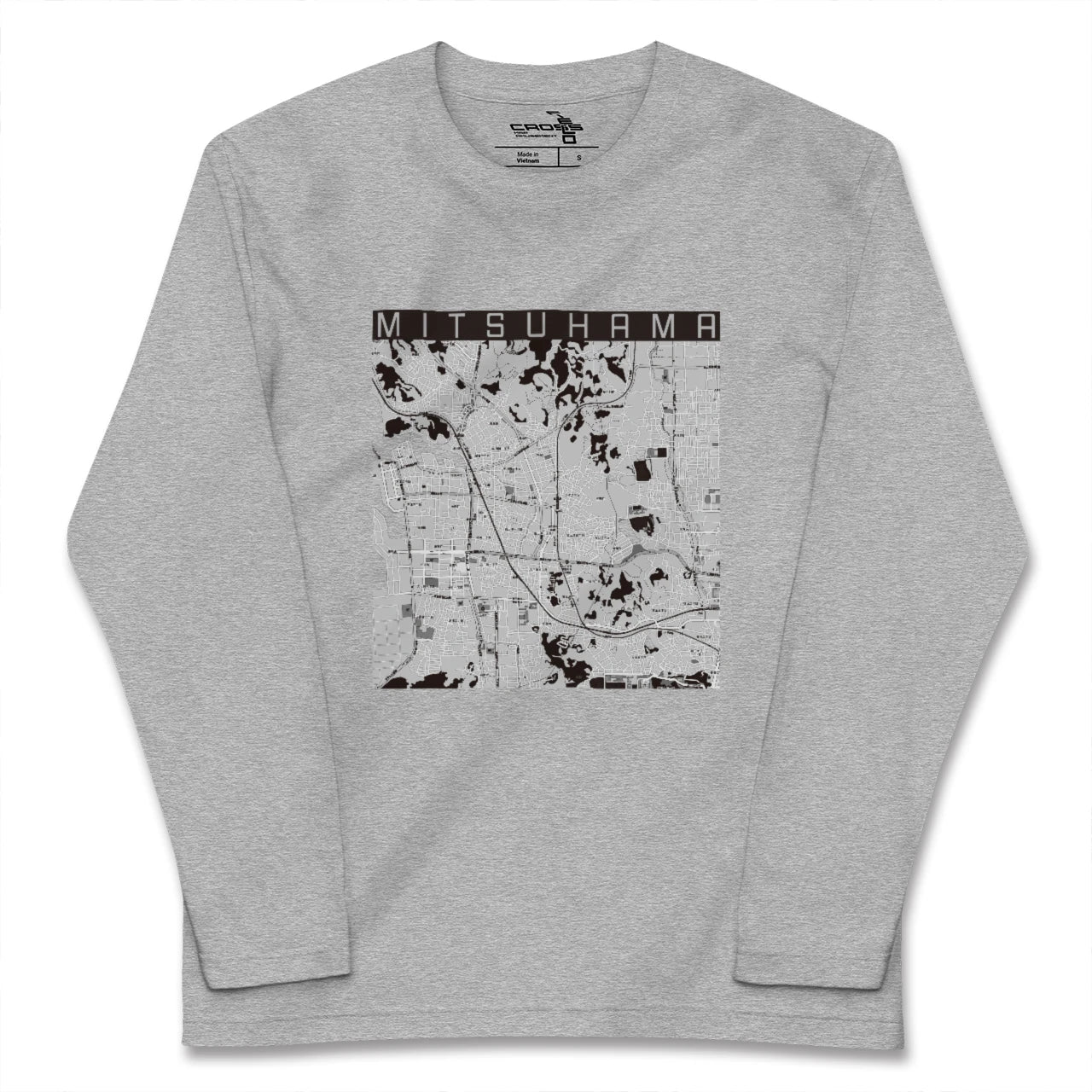 【三津浜(愛媛県)】地図柄ロングスリーブTシャツ