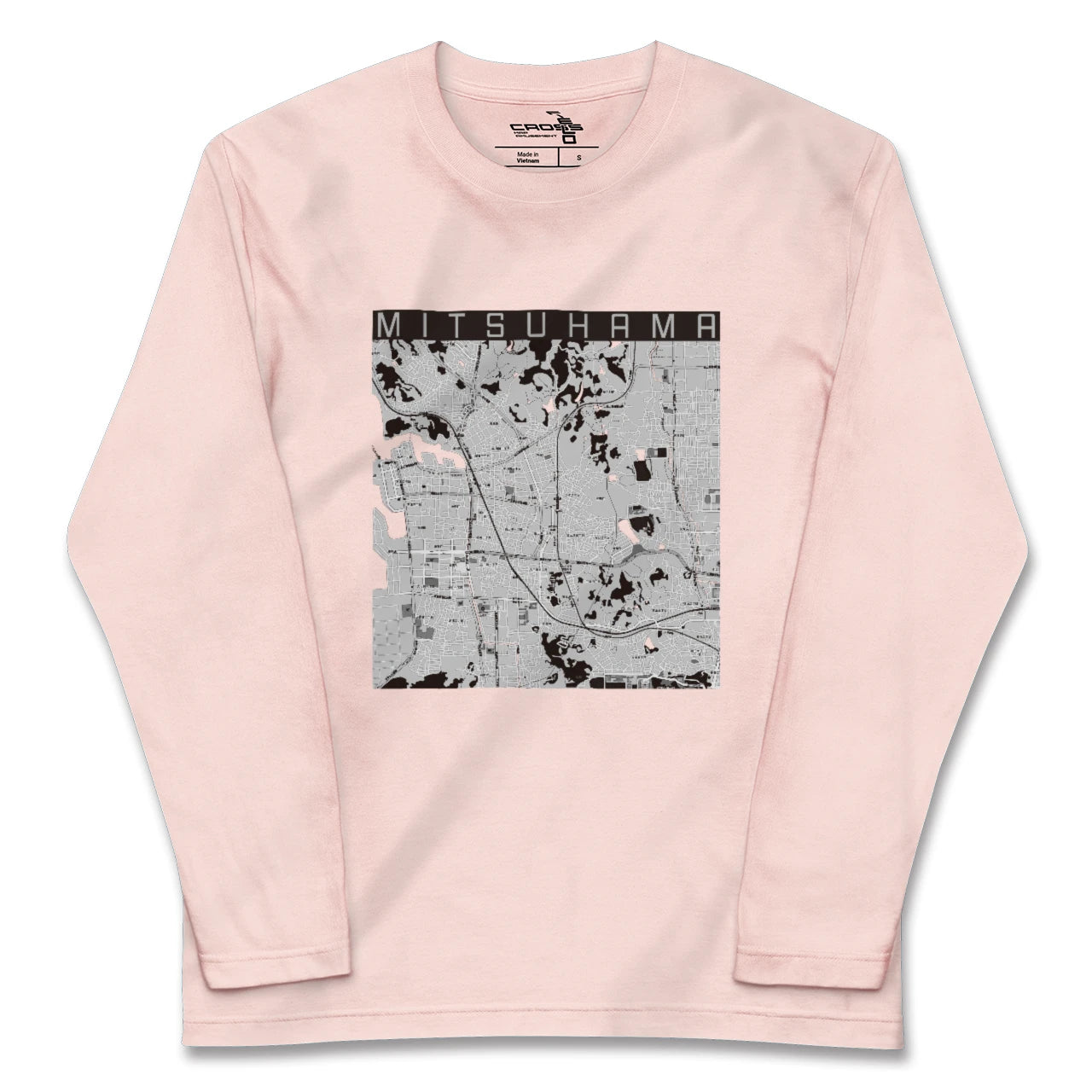 【三津浜(愛媛県)】地図柄ロングスリーブTシャツ