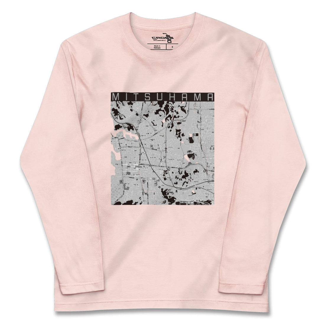 【三津浜(愛媛県)】地図柄ロングスリーブTシャツ