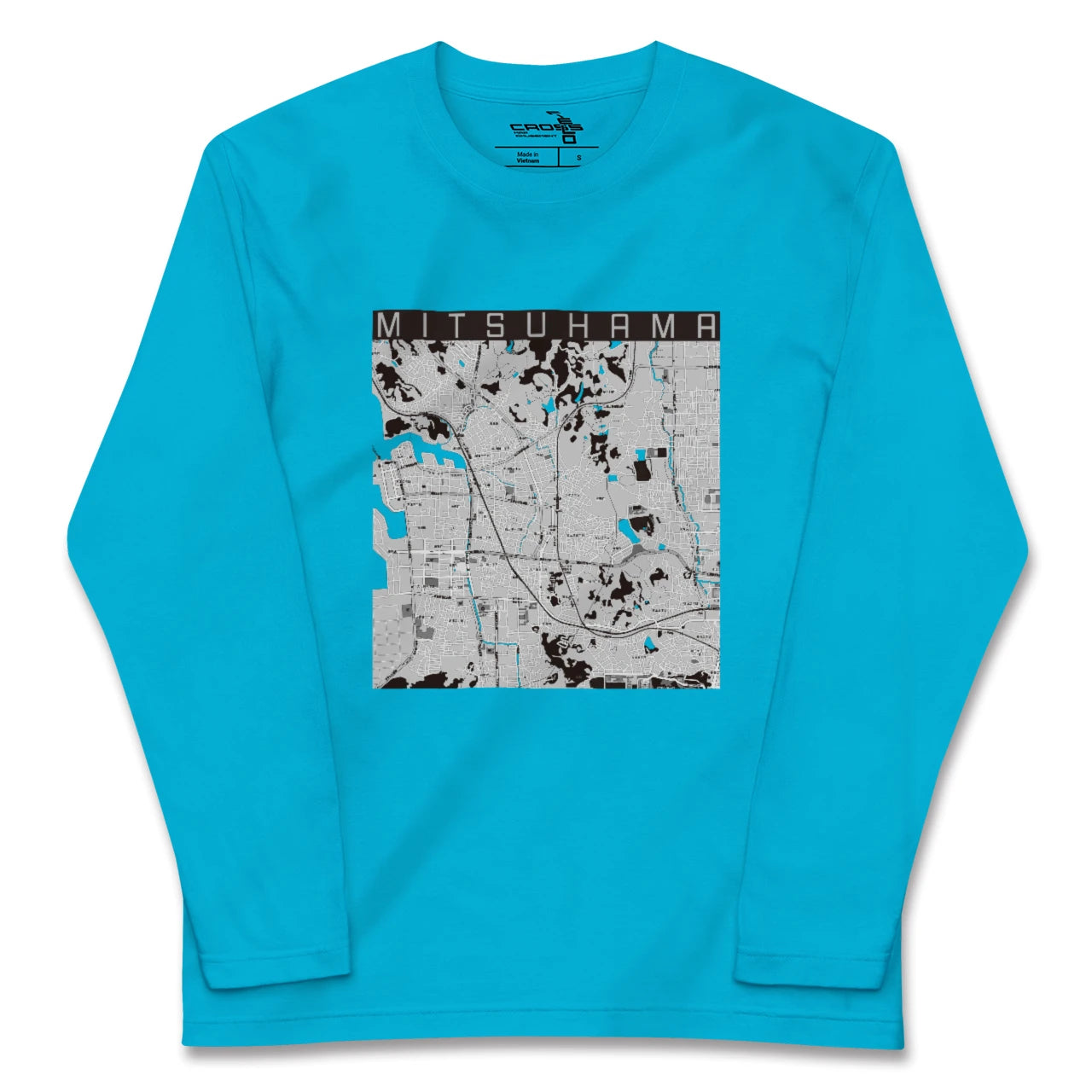 【三津浜(愛媛県)】地図柄ロングスリーブTシャツ