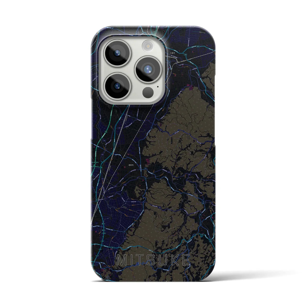 【見附(新潟県)】地図柄iPhoneケース(バックカバータイプ)