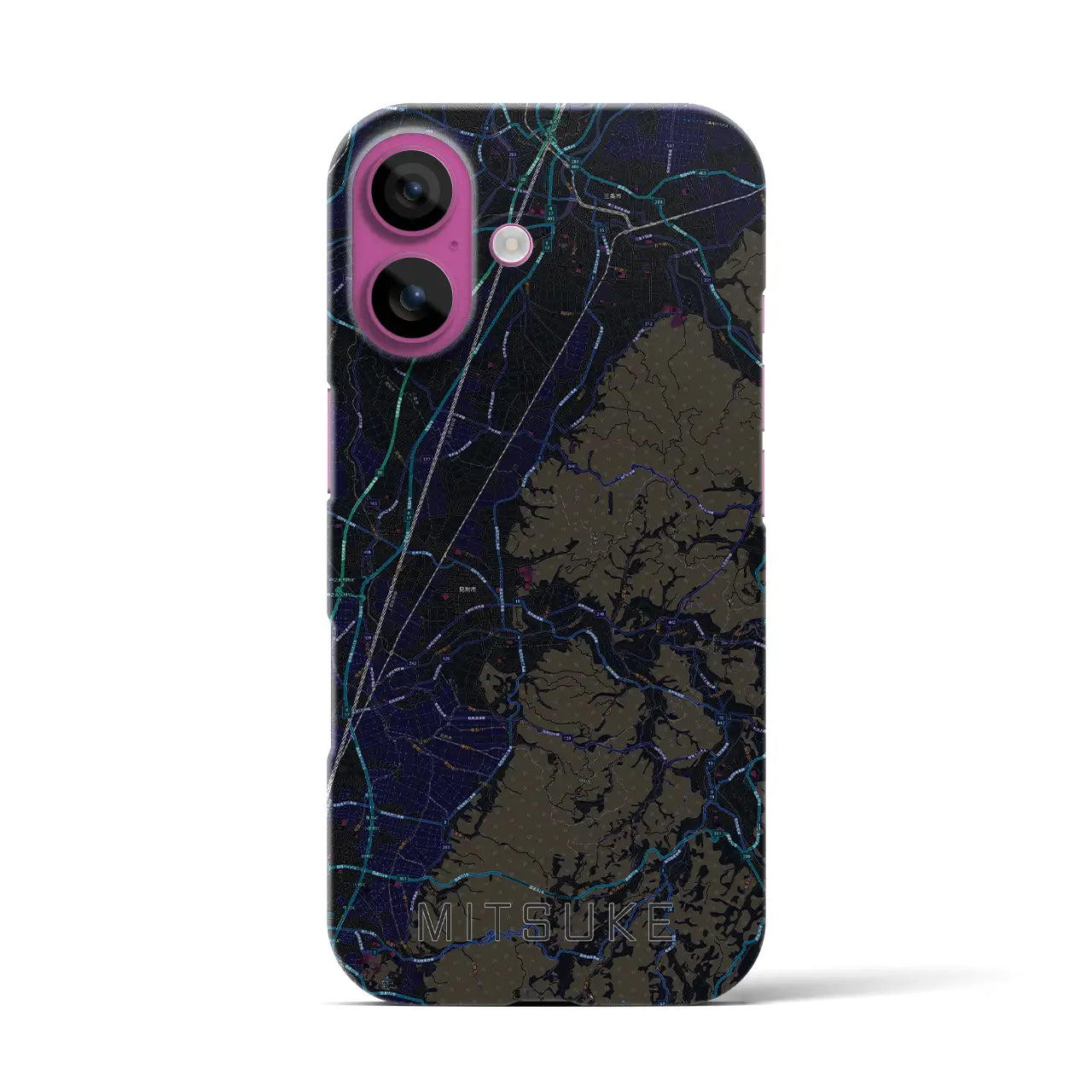 【見附(新潟県)】地図柄iPhoneケース(バックカバータイプ)