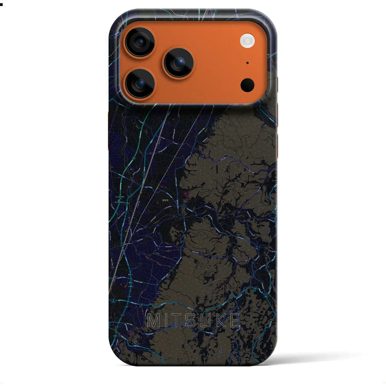 【見附(新潟県)】地図柄iPhoneケース(バックカバータイプ)