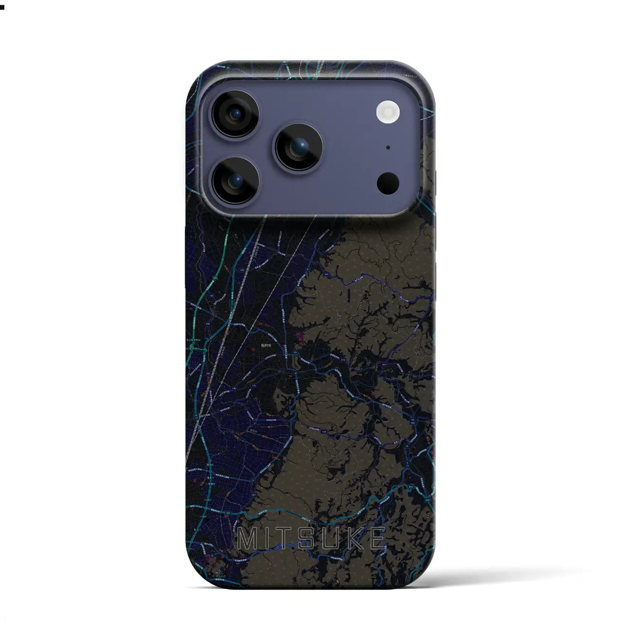 【見附(新潟県)】地図柄iPhoneケース(バックカバータイプ)