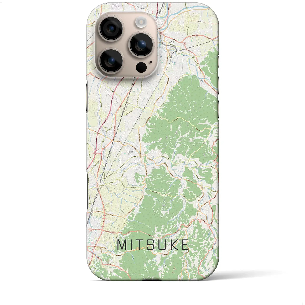 【見附(新潟県)】地図柄iPhoneケース(バックカバータイプ)