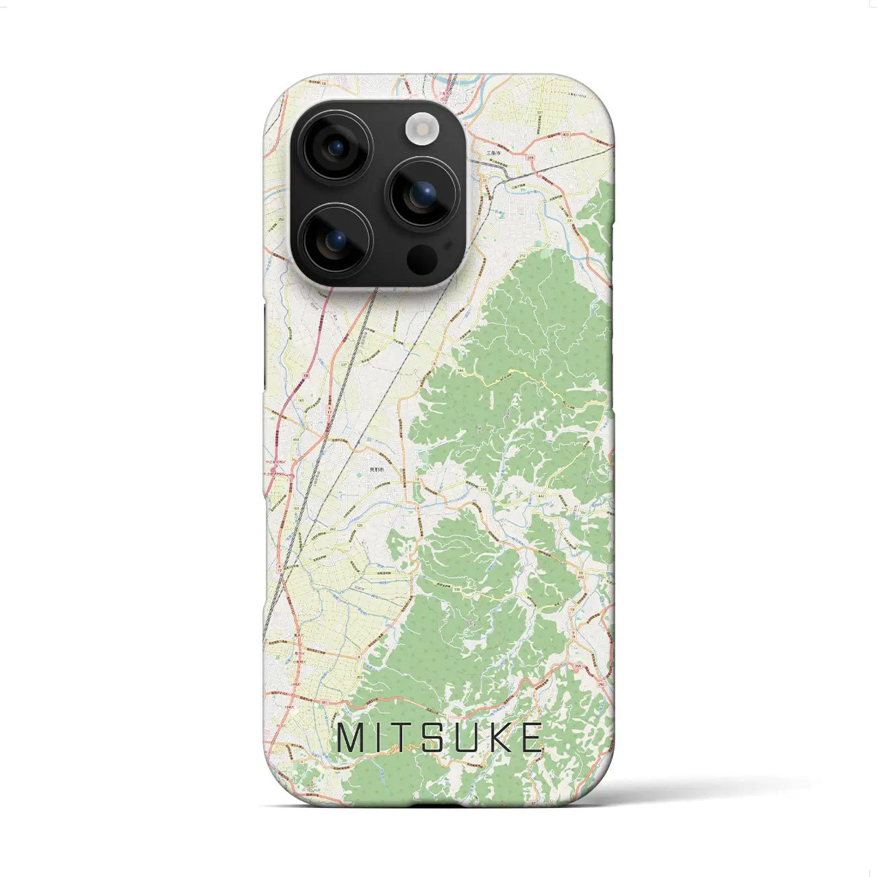 【見附(新潟県)】地図柄iPhoneケース(バックカバータイプ)