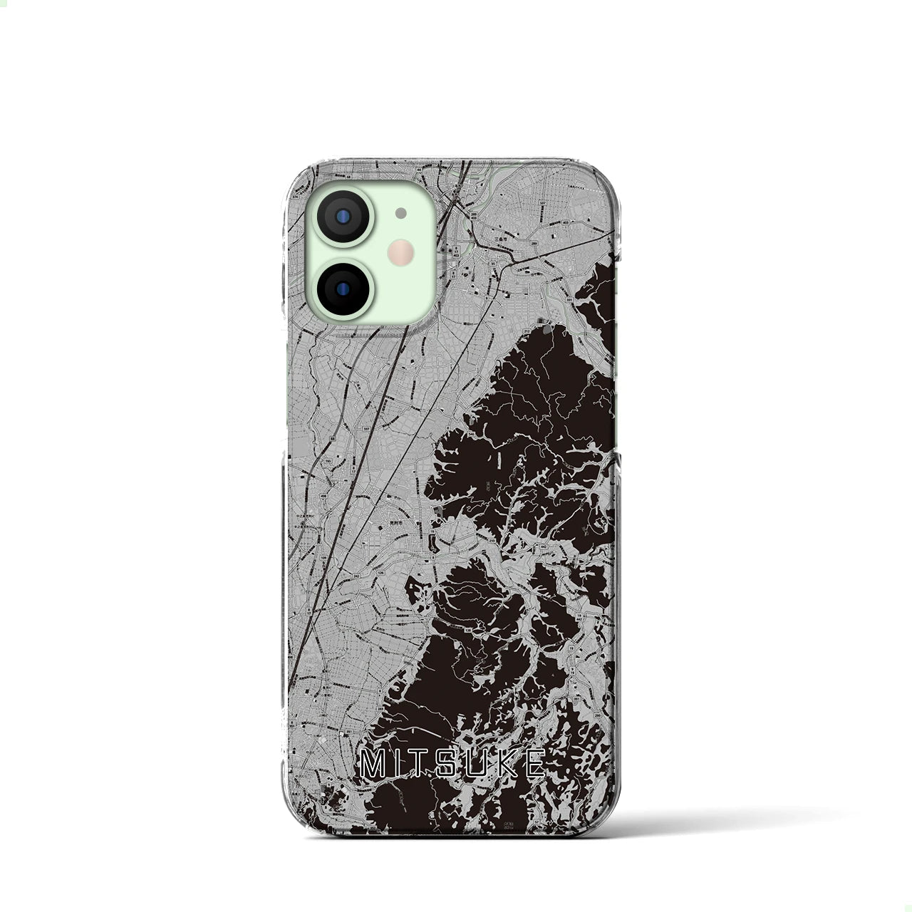 【見附(新潟県)】地図柄iPhoneケース(クリアタイプ)