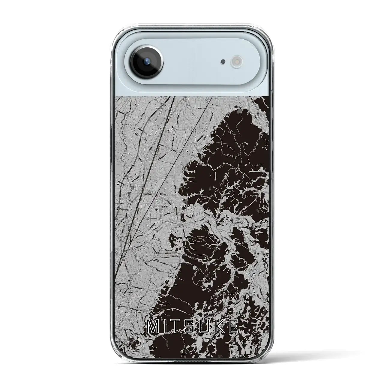 【見附(新潟県)】地図柄iPhoneケース(クリアタイプ)