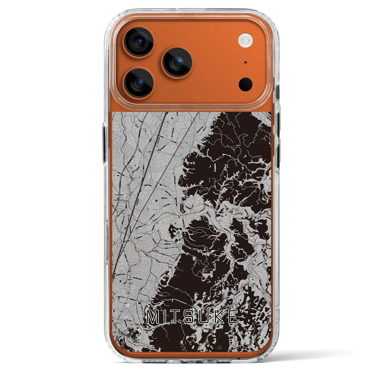 【見附(新潟県)】地図柄iPhoneケース(MagSafeタイプ)