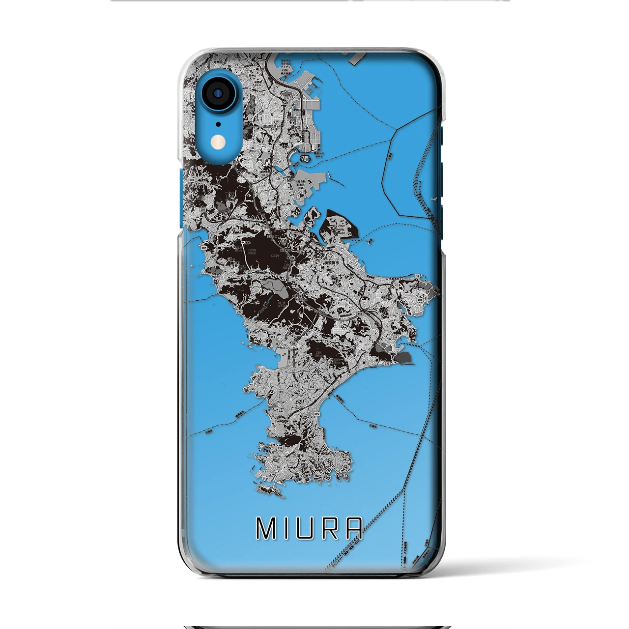 【三浦2(神奈川県)】地図柄iPhoneケース(クリアタイプ)