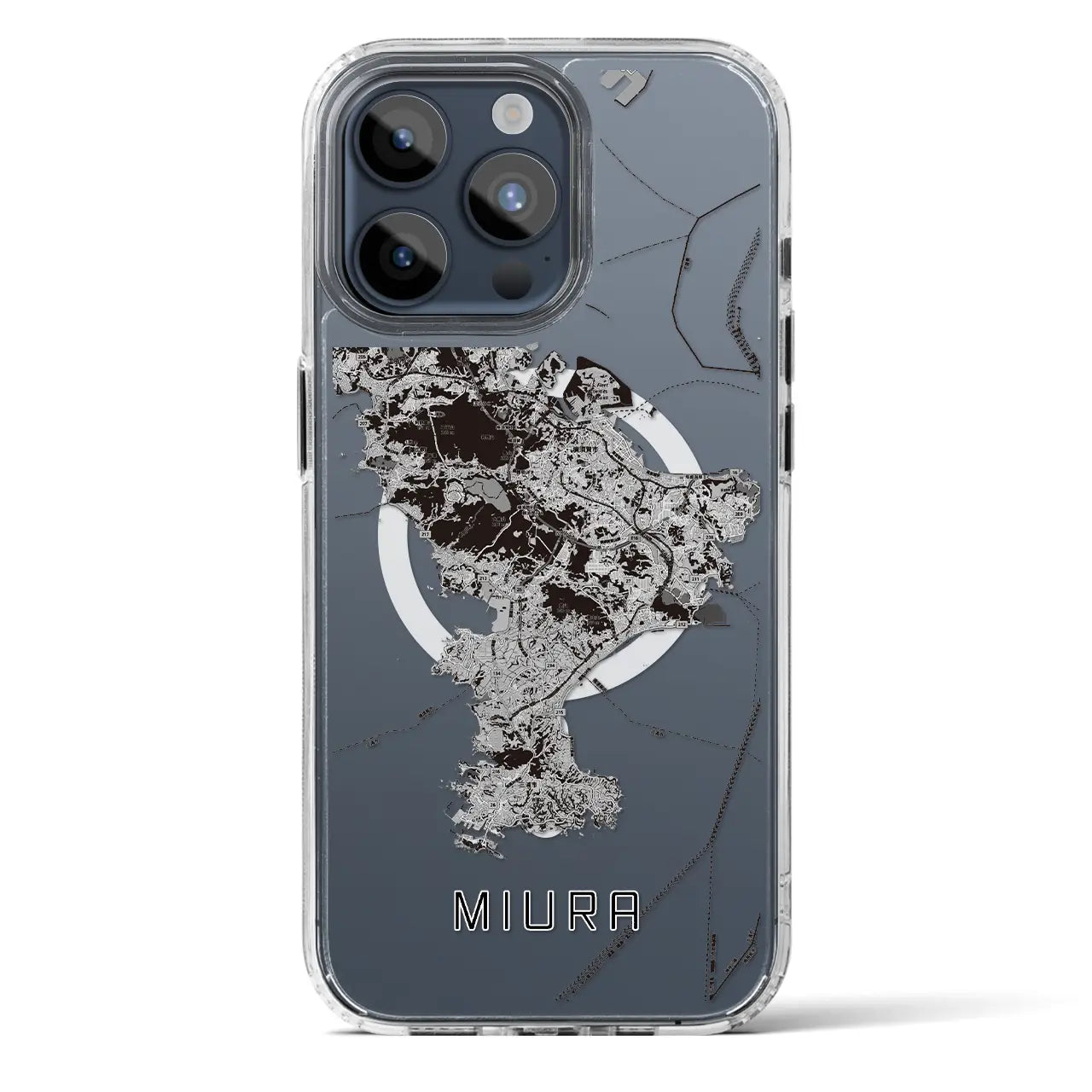 【三浦2(神奈川県)】地図柄iPhoneケース(MagSafeタイプ)