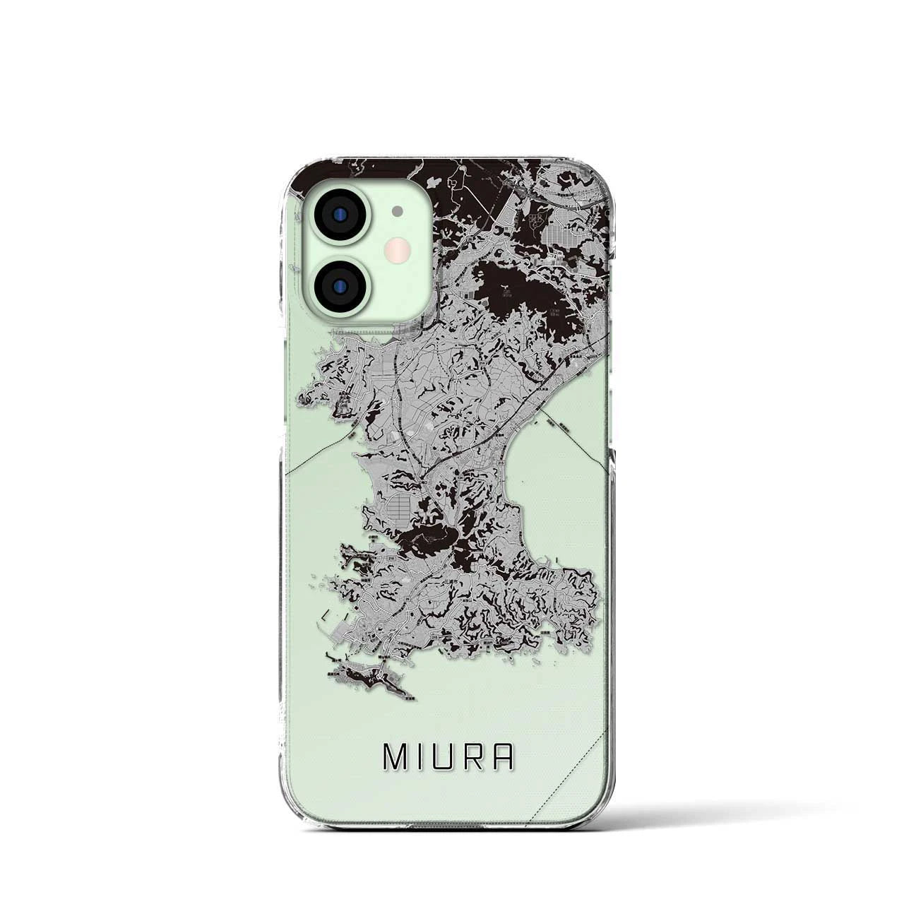 【三浦(神奈川県)】地図柄iPhoneケース(クリアタイプ)