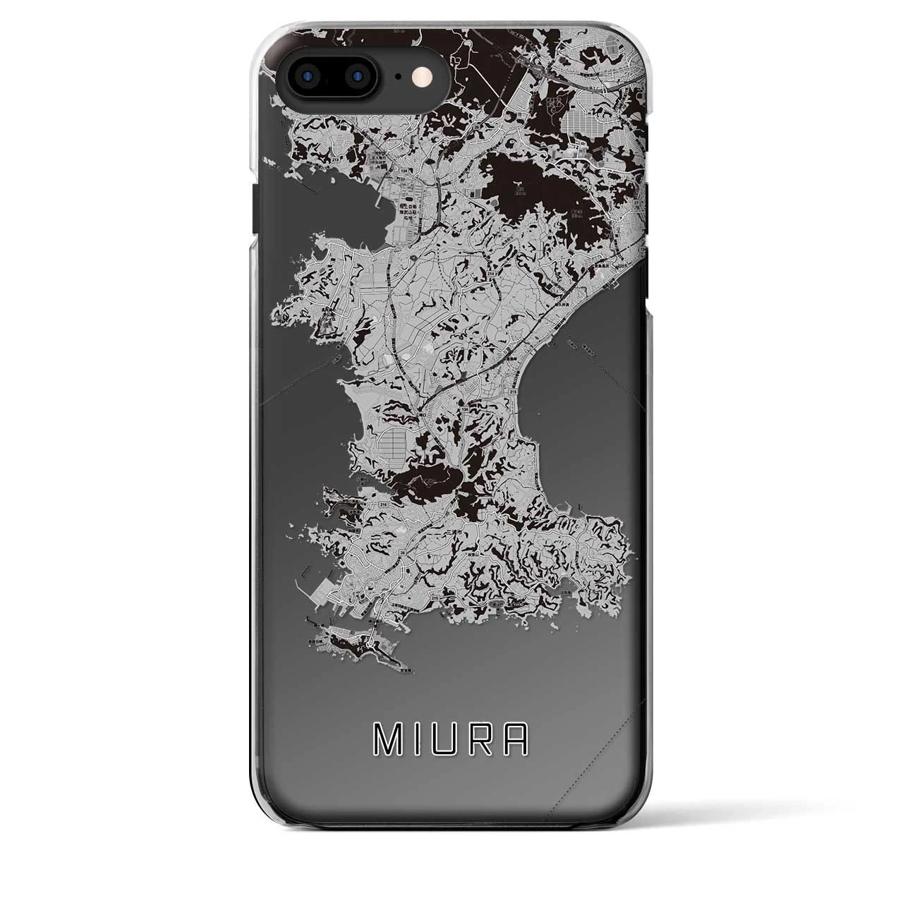 【三浦(神奈川県)】地図柄iPhoneケース(クリアタイプ)