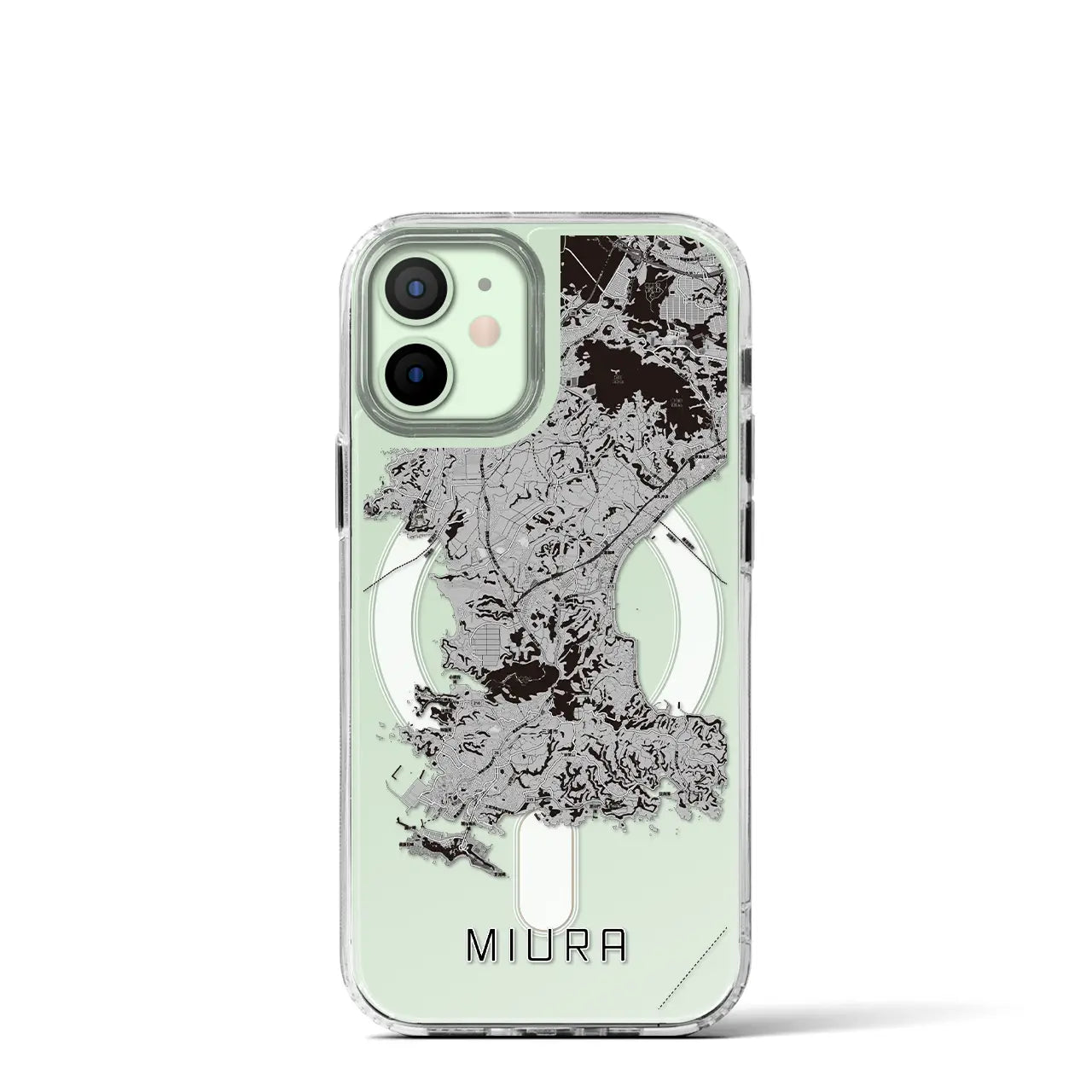 【三浦(神奈川県)】地図柄iPhoneケース(MagSafeタイプ)