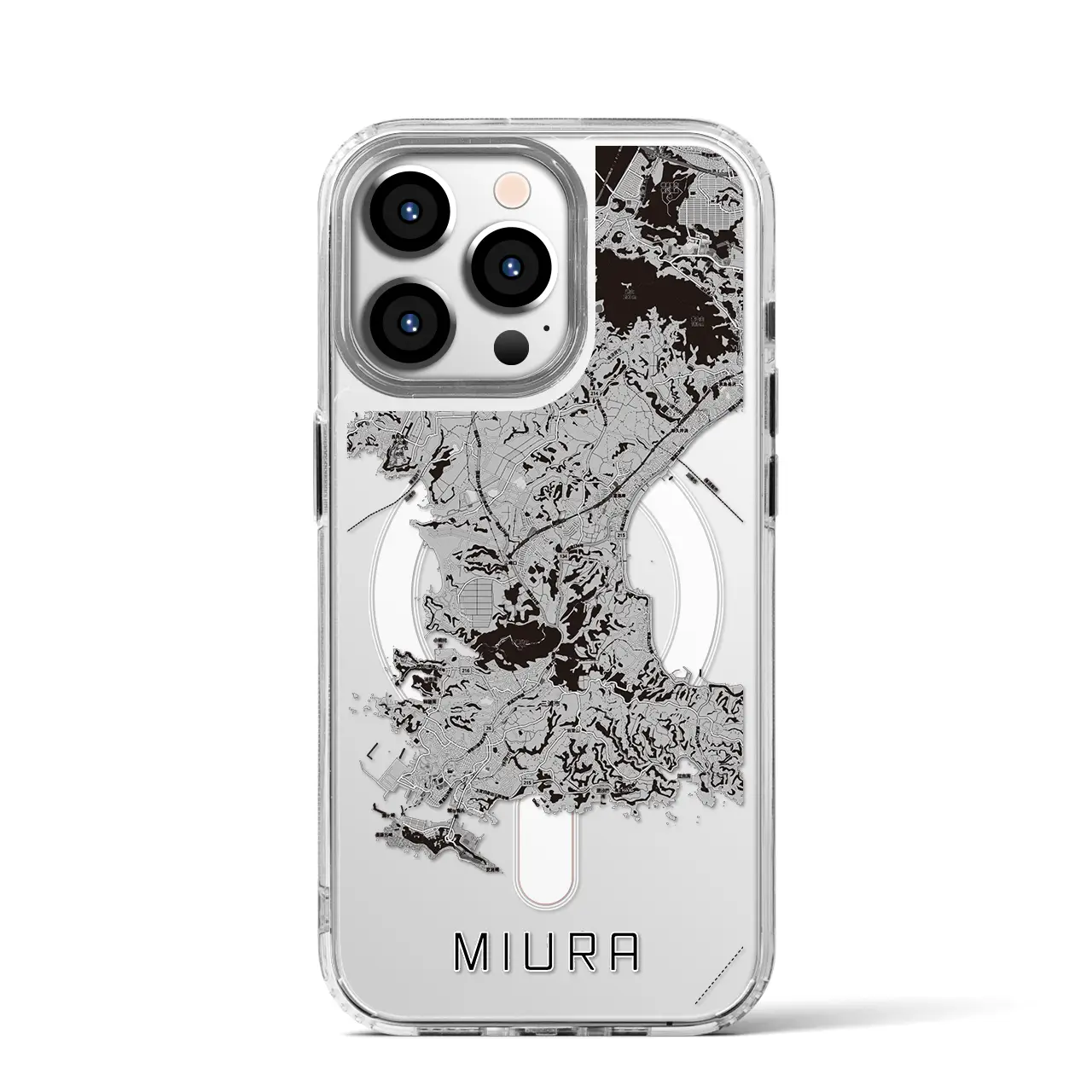 【三浦(神奈川県)】地図柄iPhoneケース(MagSafeタイプ)