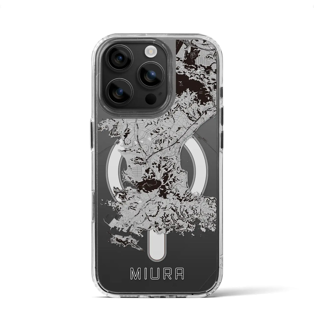 【三浦(神奈川県)】地図柄iPhoneケース(MagSafeタイプ)