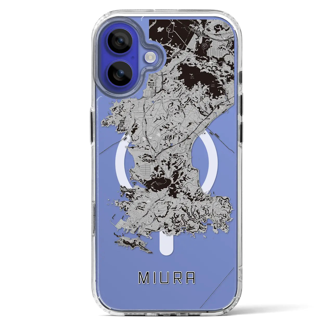 【三浦(神奈川県)】地図柄iPhoneケース(MagSafeタイプ)