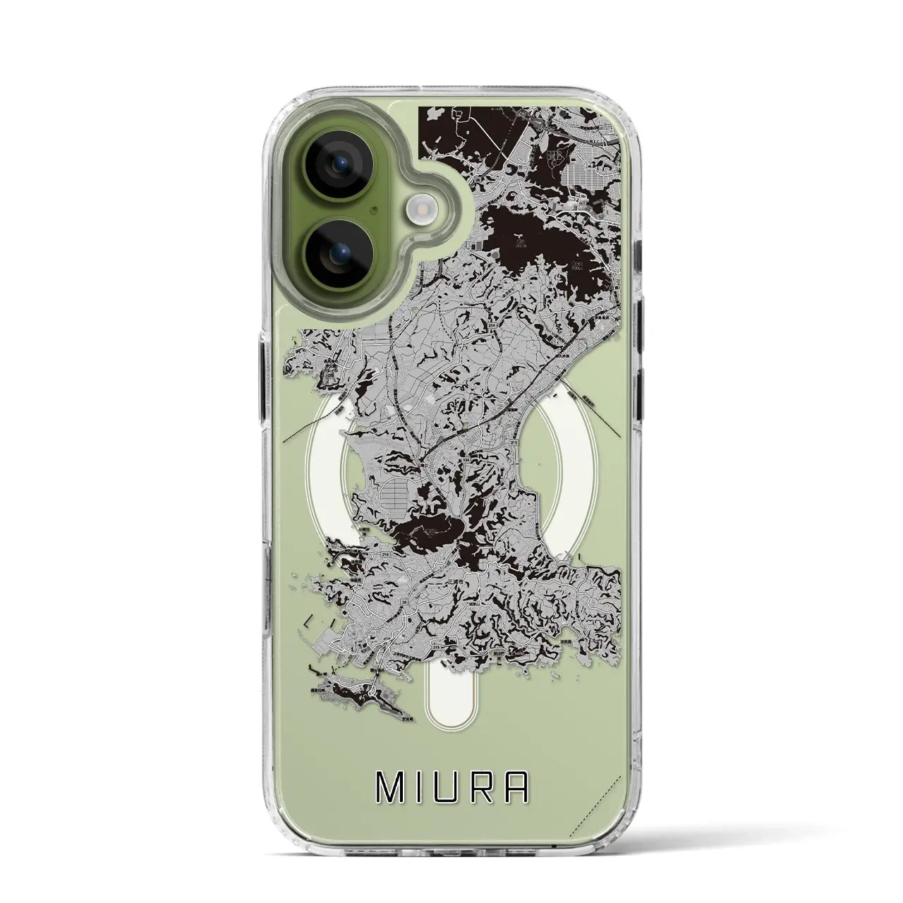 【三浦(神奈川県)】地図柄iPhoneケース(MagSafeタイプ)