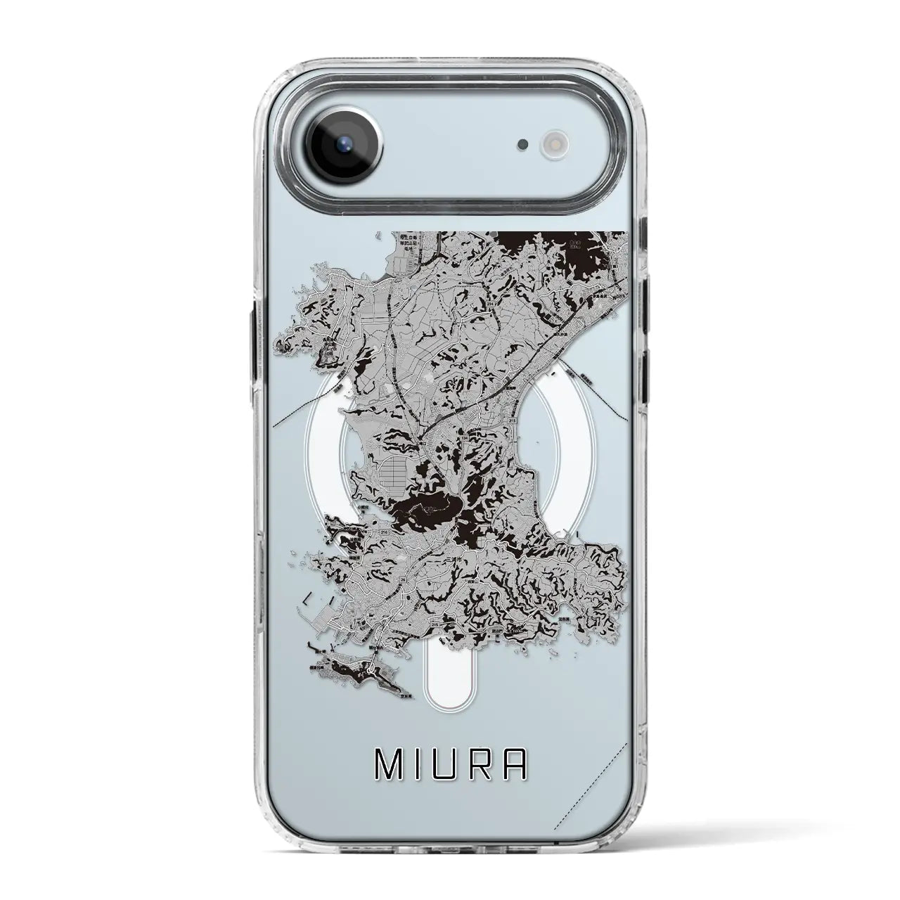 【三浦(神奈川県)】地図柄iPhoneケース(MagSafeタイプ)