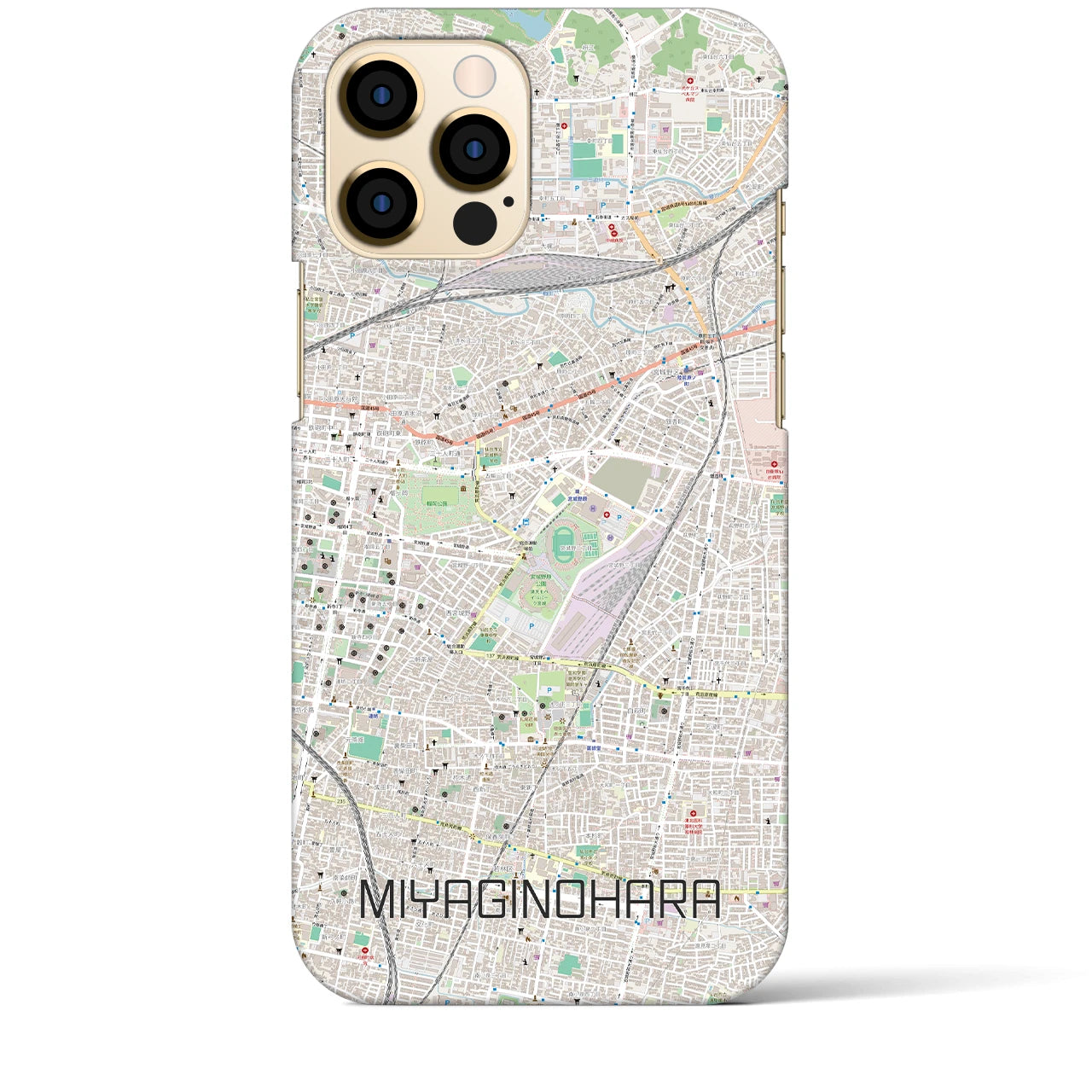 【宮城野原(宮城県)】地図柄iPhoneケース(バックカバータイプ)