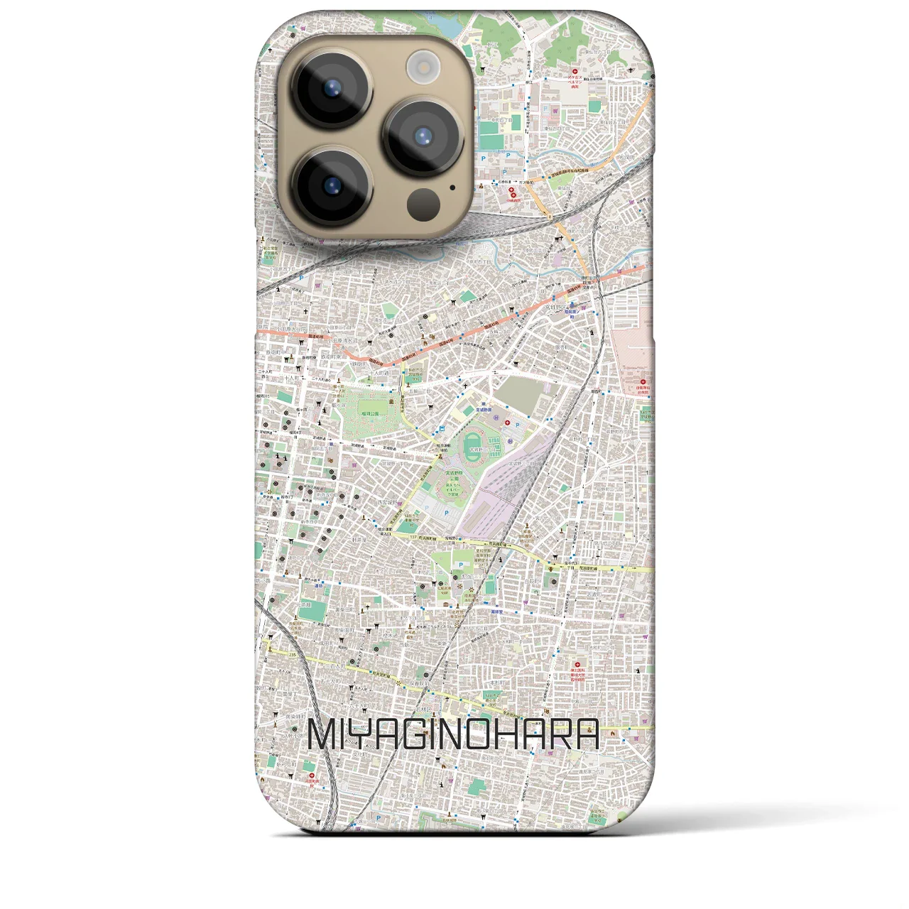 【宮城野原(宮城県)】地図柄iPhoneケース(バックカバータイプ)
