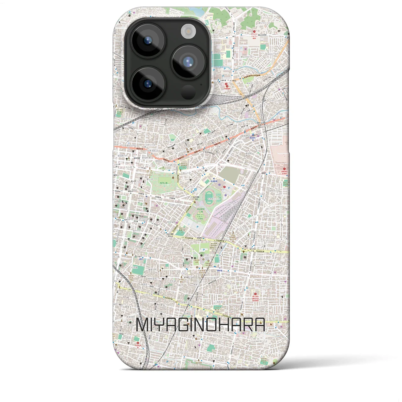 【宮城野原(宮城県)】地図柄iPhoneケース(バックカバータイプ)