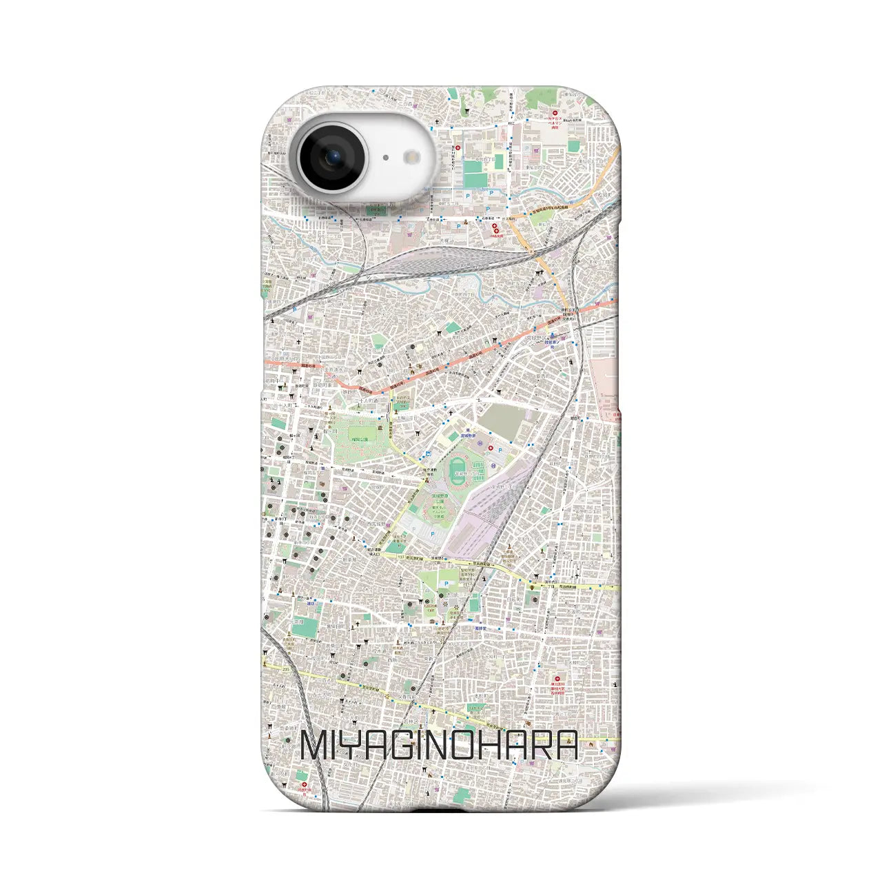 【宮城野原(宮城県)】地図柄iPhoneケース(バックカバータイプ)
