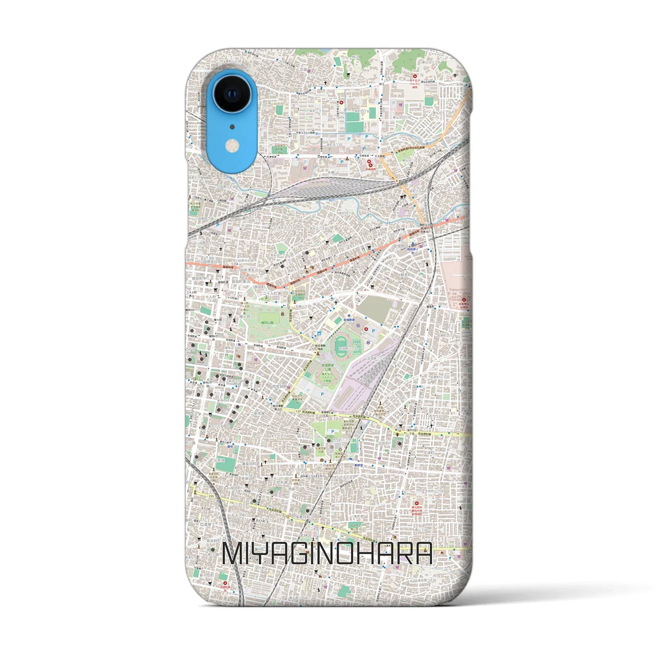 【宮城野原(宮城県)】地図柄iPhoneケース(バックカバータイプ)