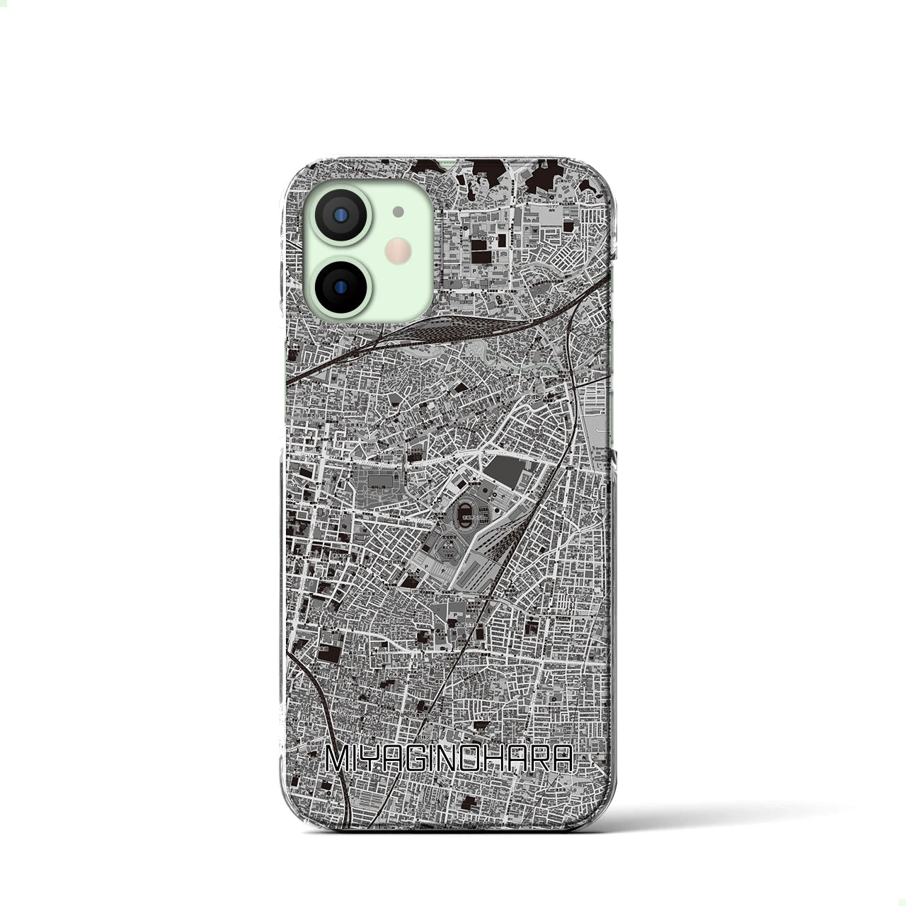 【宮城野原(宮城県)】地図柄iPhoneケース(クリアタイプ)