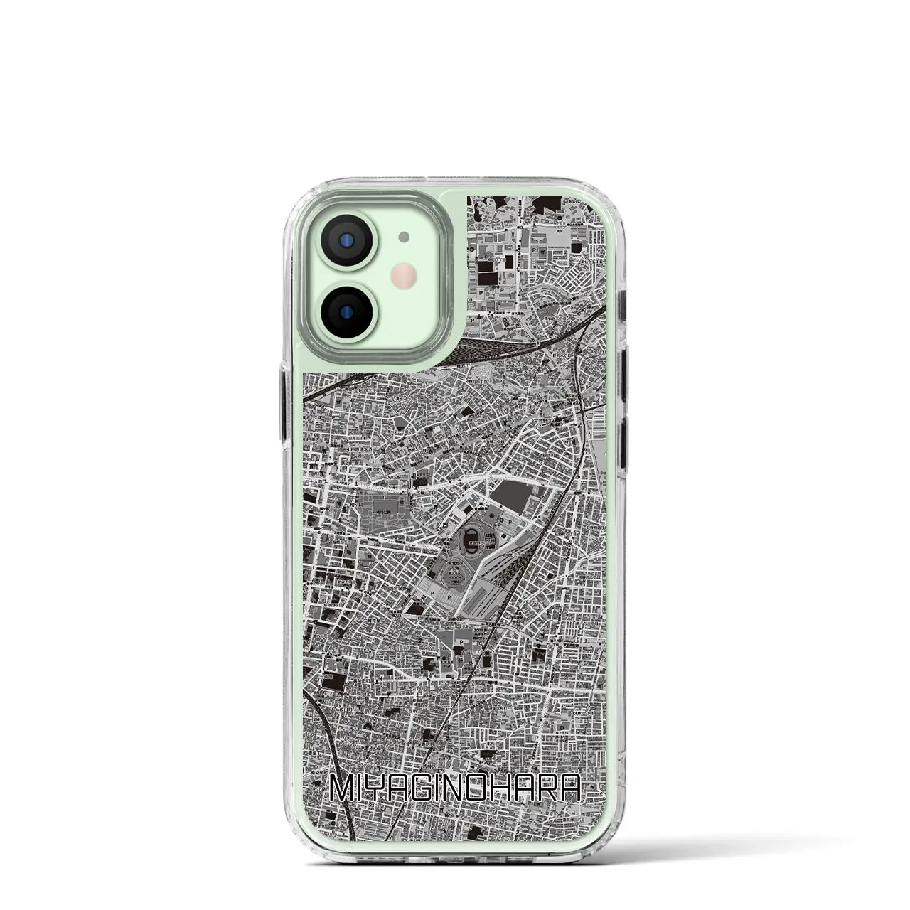 【宮城野原(宮城県)】地図柄iPhoneケース(MagSafeタイプ)