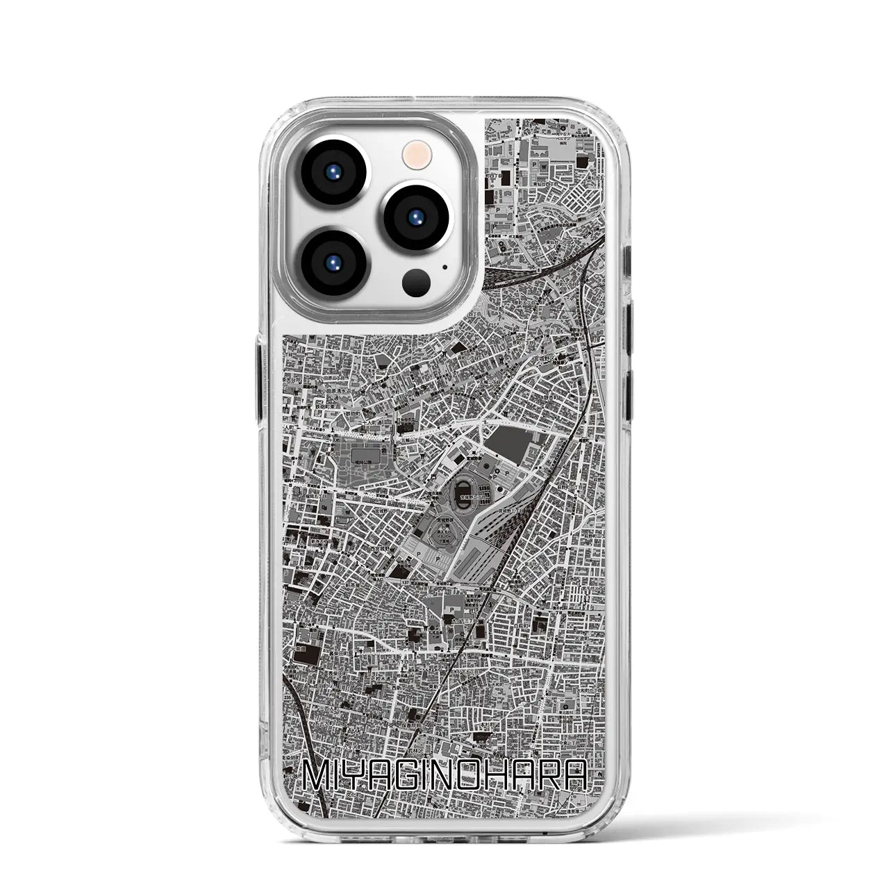 【宮城野原(宮城県)】地図柄iPhoneケース(MagSafeタイプ)