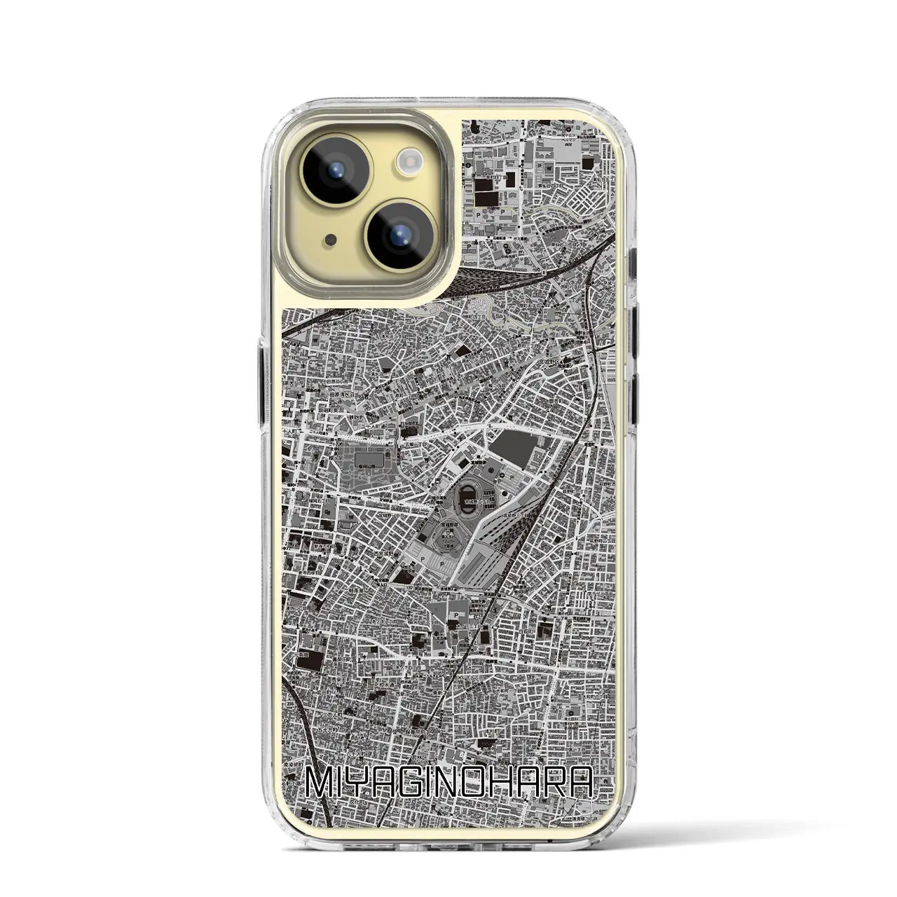 【宮城野原(宮城県)】地図柄iPhoneケース(MagSafeタイプ)