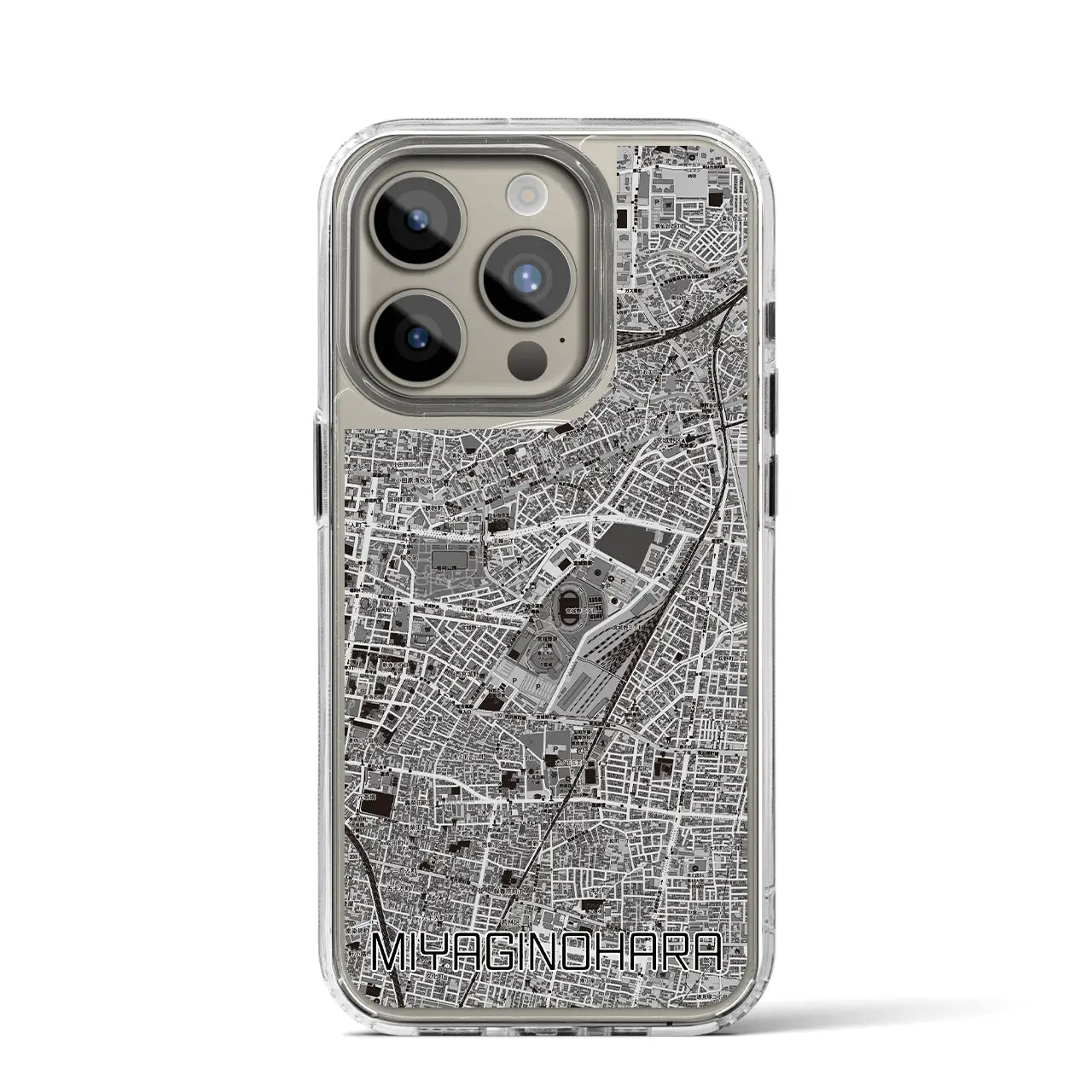 【宮城野原(宮城県)】地図柄iPhoneケース(MagSafeタイプ)
