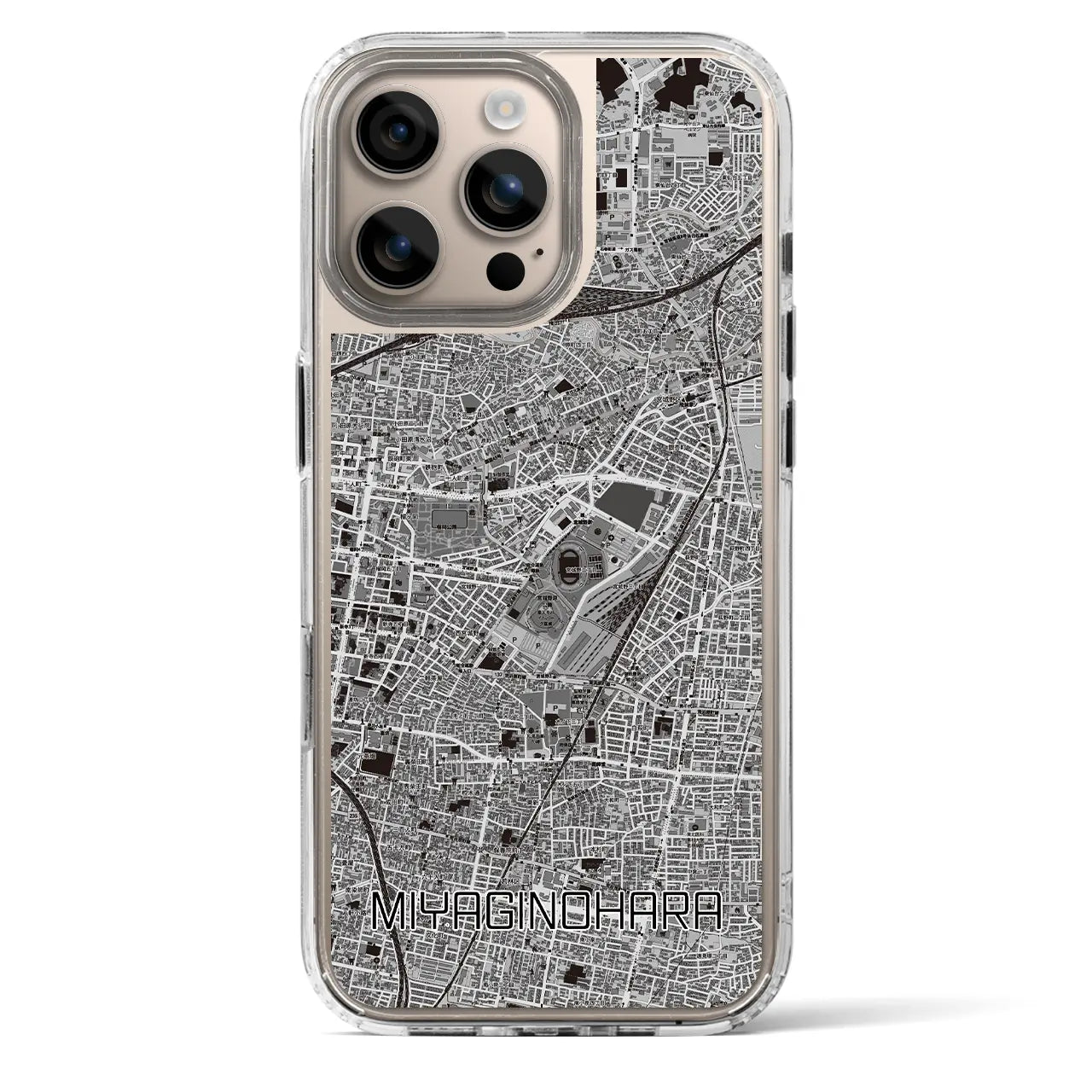 【宮城野原(宮城県)】地図柄iPhoneケース(MagSafeタイプ)