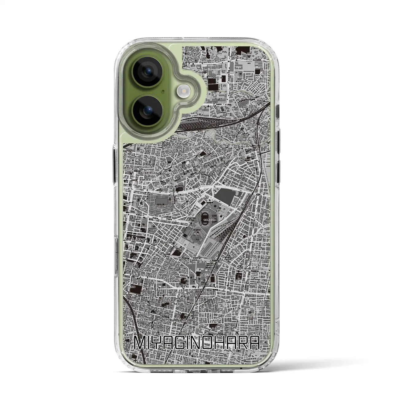 【宮城野原(宮城県)】地図柄iPhoneケース(MagSafeタイプ)